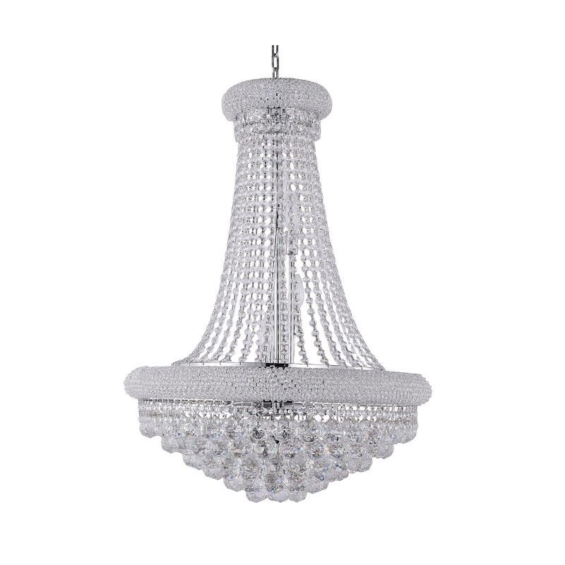 Elegant crystal chandelier with intricate beadwork and a modern design, perfect for enhancing home decor and adding a touch of luxury to any room.