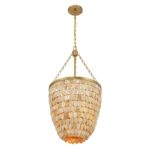 Savoy House Catalan 4-Light Pendant in Warm Brass by Breegan Jane (7-7560-4-322) - Image 4